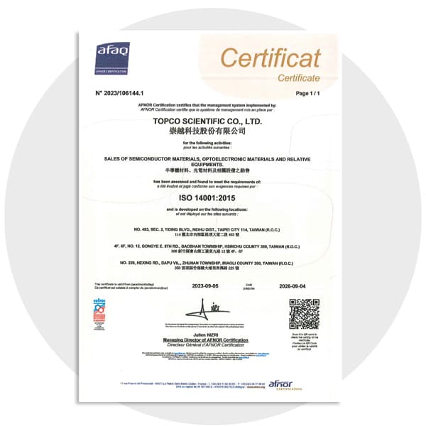 2023 榮獲ISO 14001認證